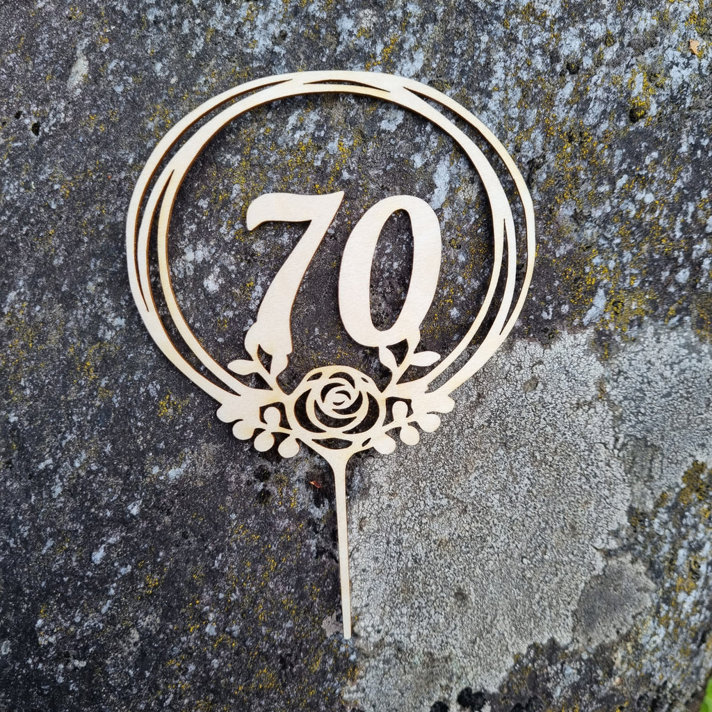 Numero kakkukoriste 70