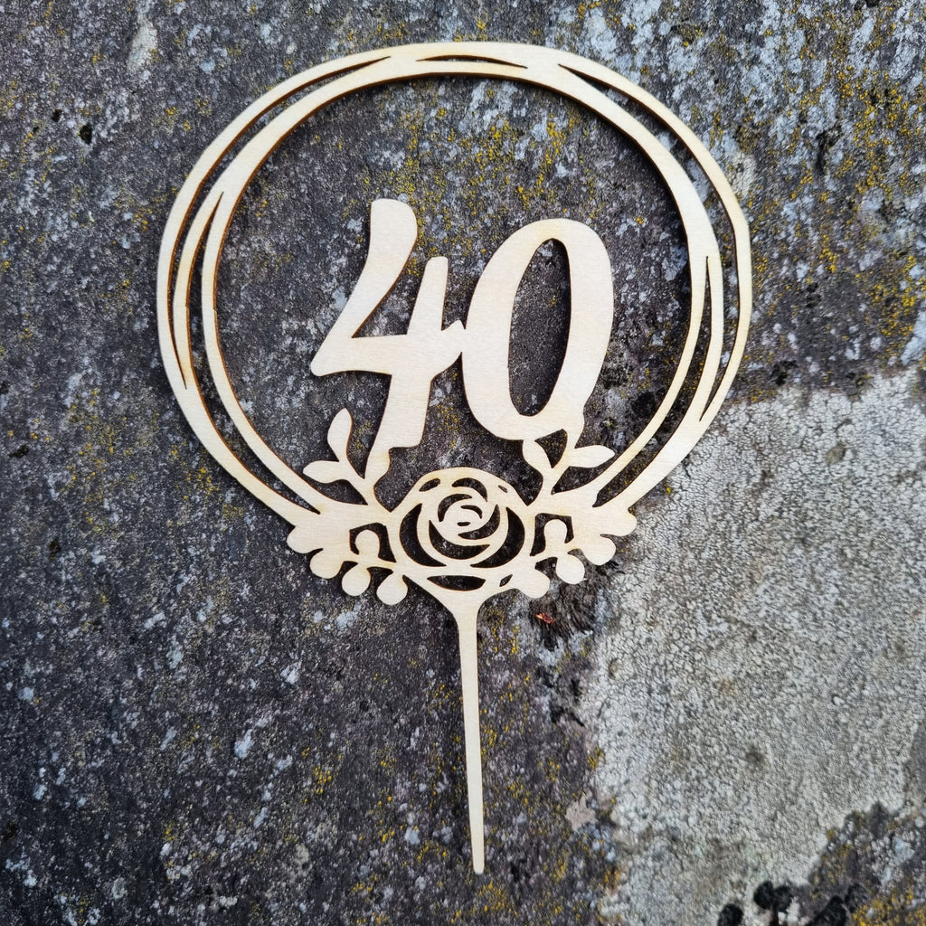 Numero kakkukoriste 40