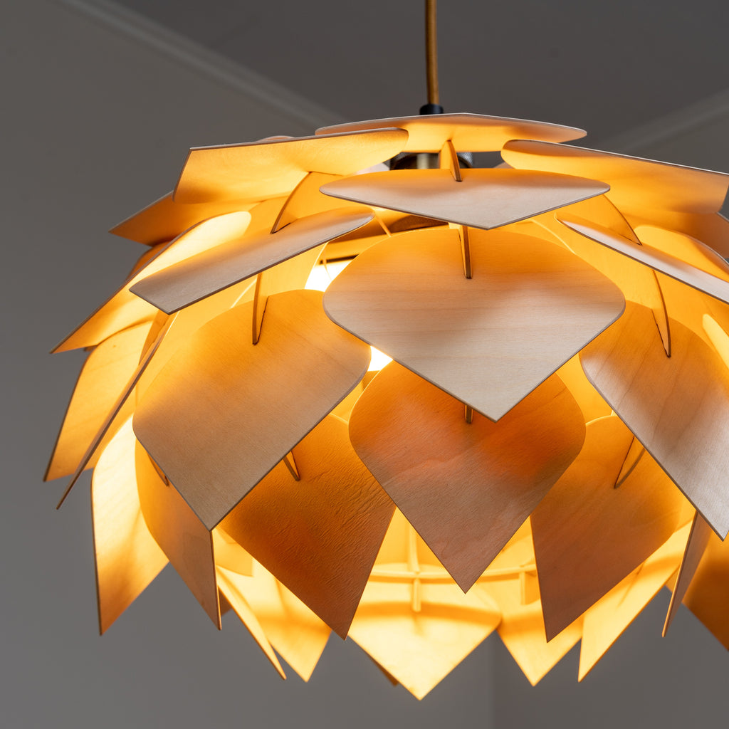 Käpy varjostin katossa