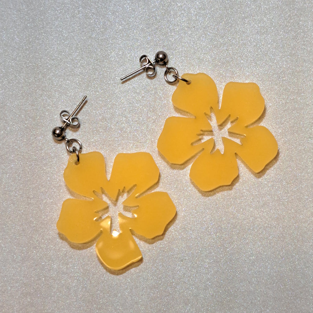 Hibiscus-korvakorut -Glow in the dark