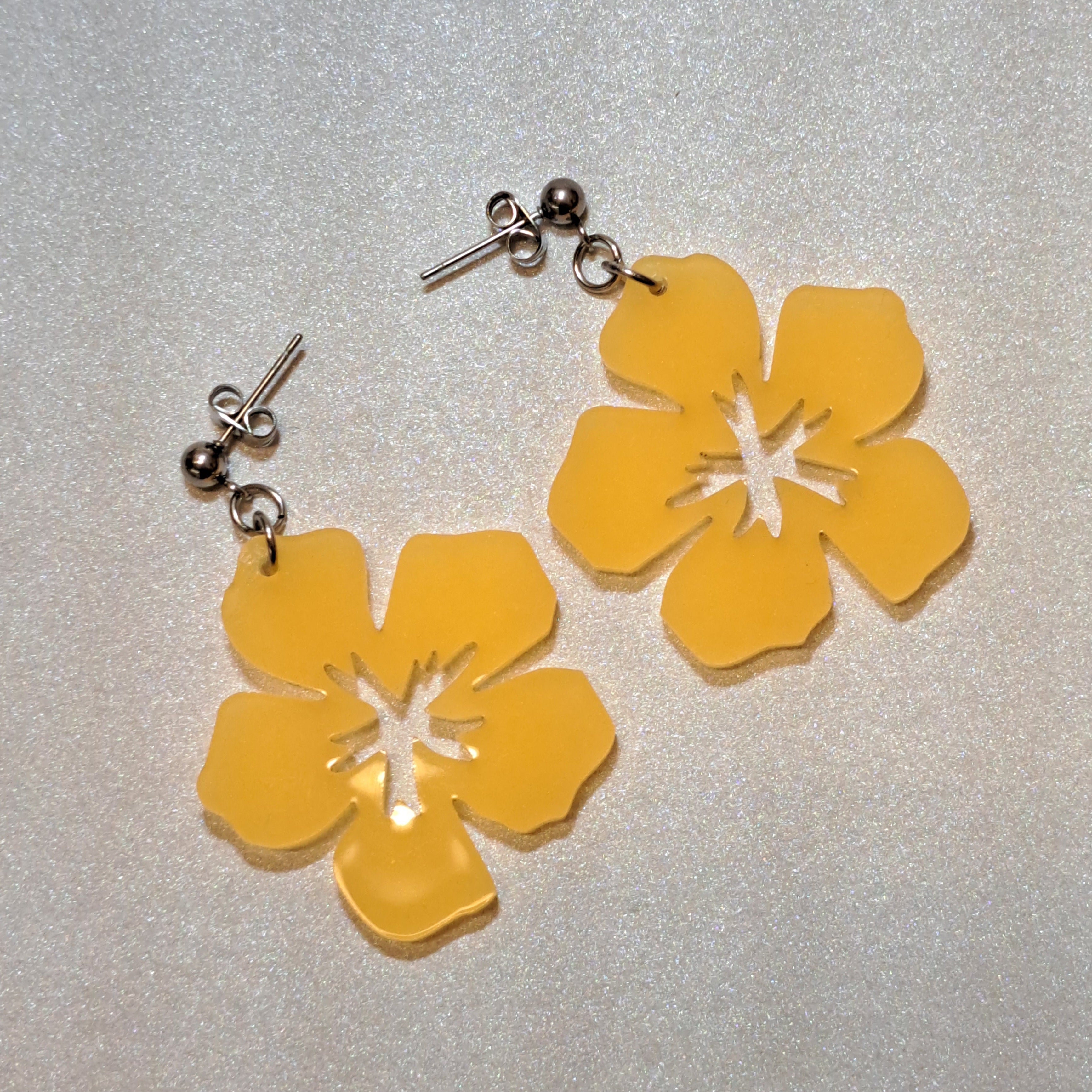 Hibiscus-korvakorut -Glow in the dark