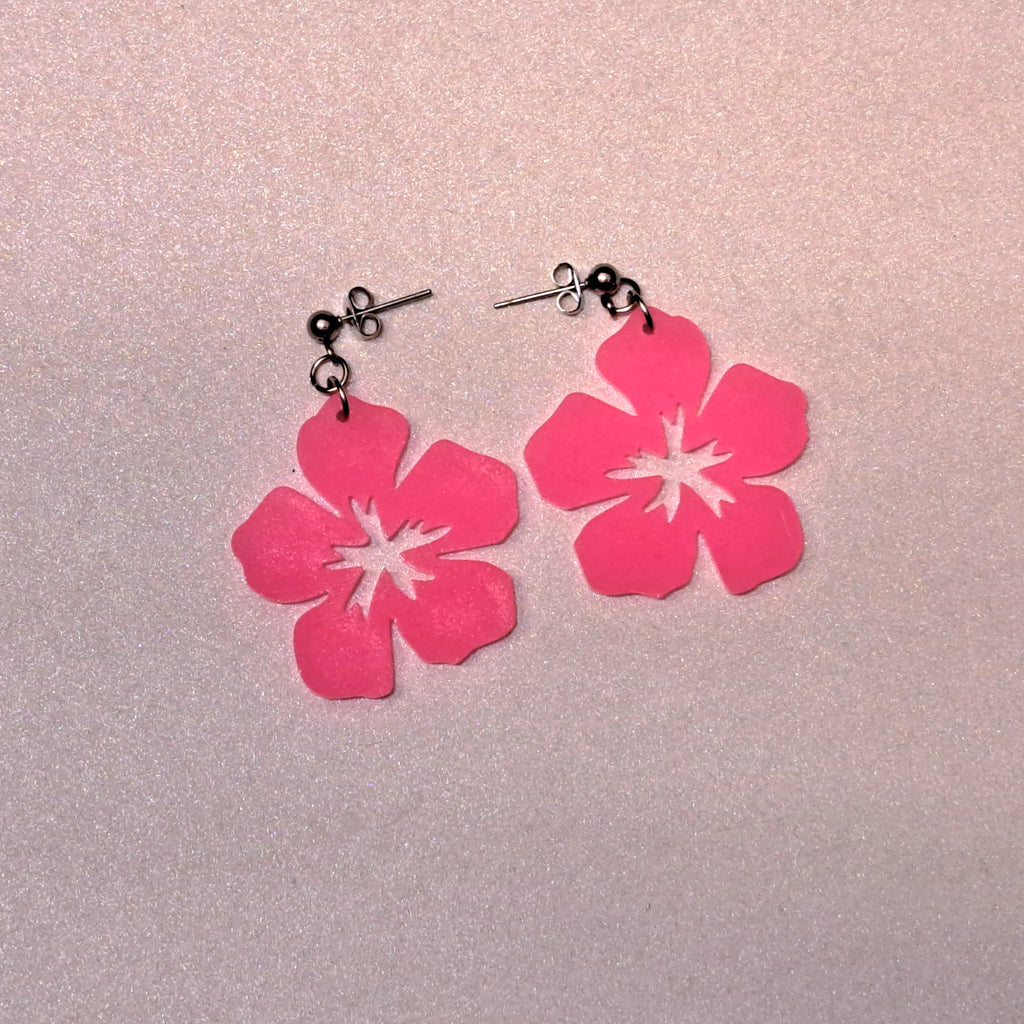 Hibiscus-korvakorut -Glow in the dark