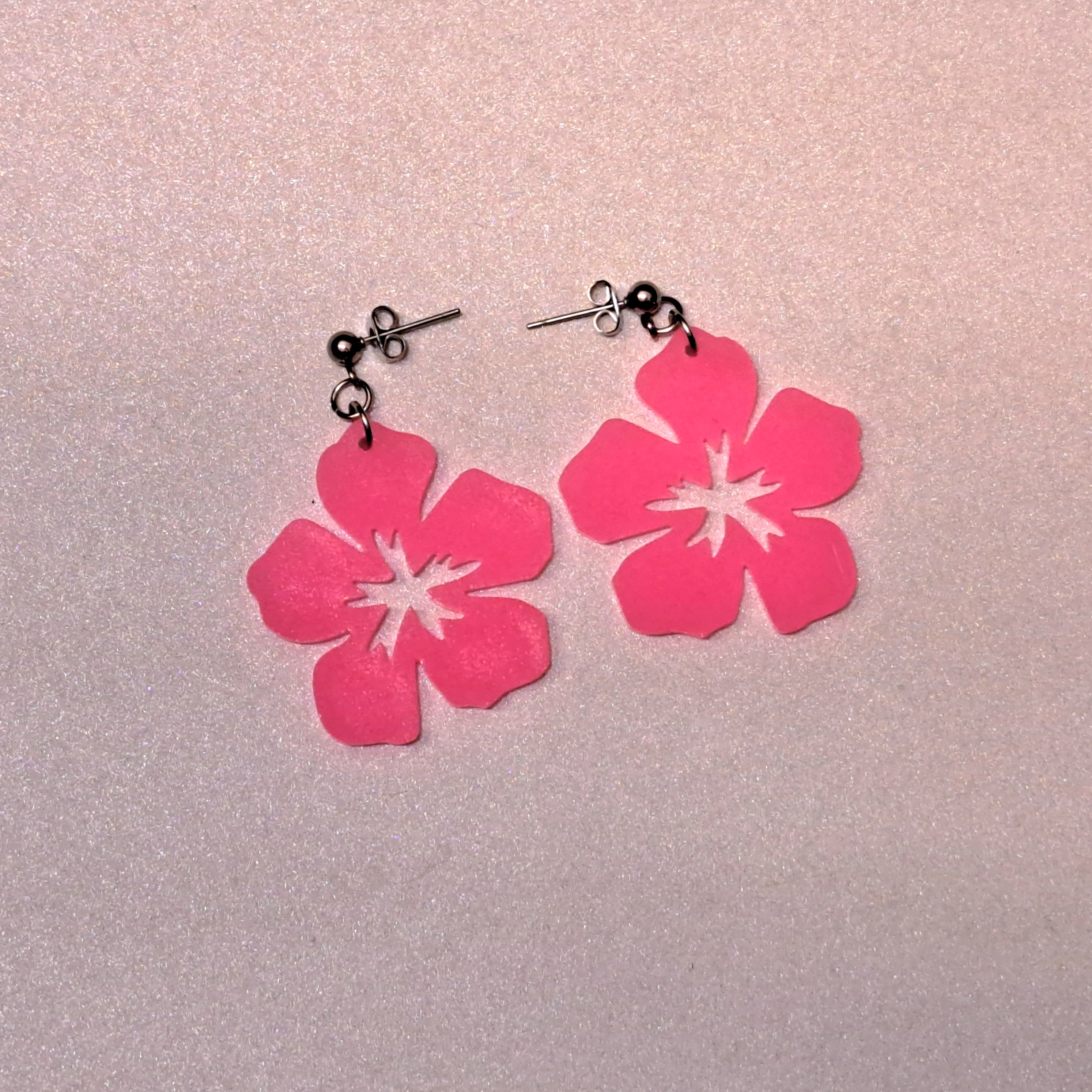 Hibiscus-korvakorut -Glow in the dark