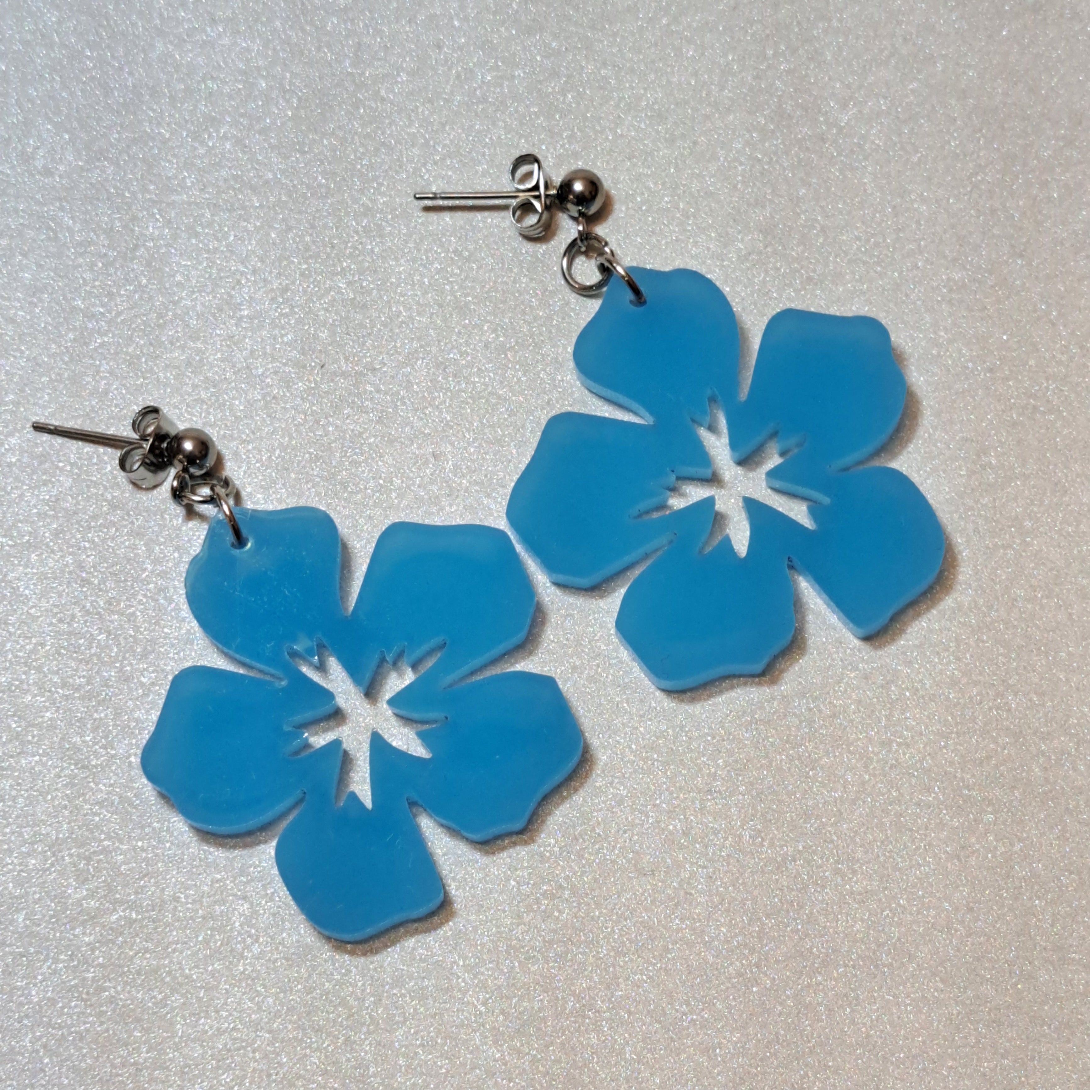 Hibiscus-korvakorut -Glow in the dark