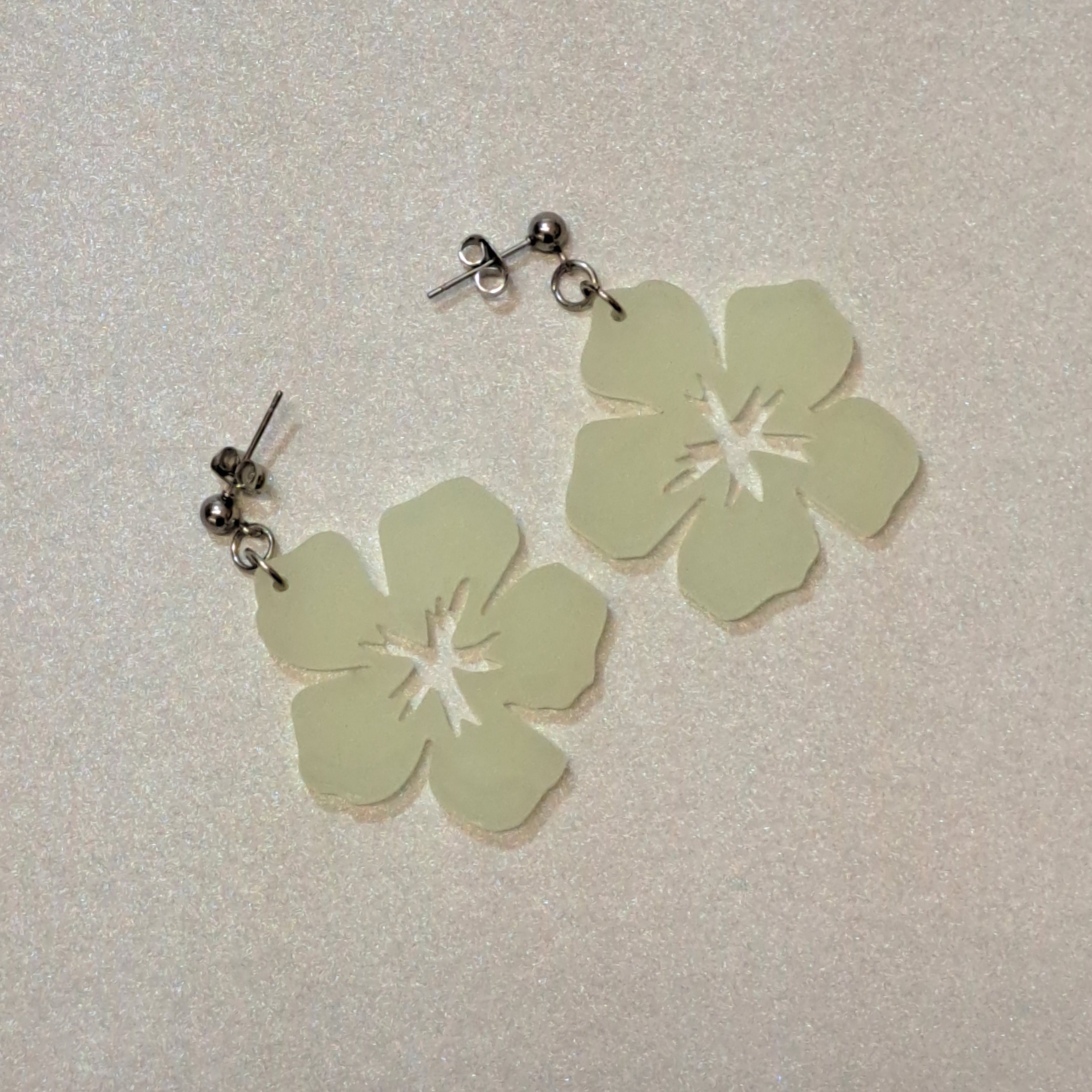 Hibiscus-korvakorut -Glow in the dark